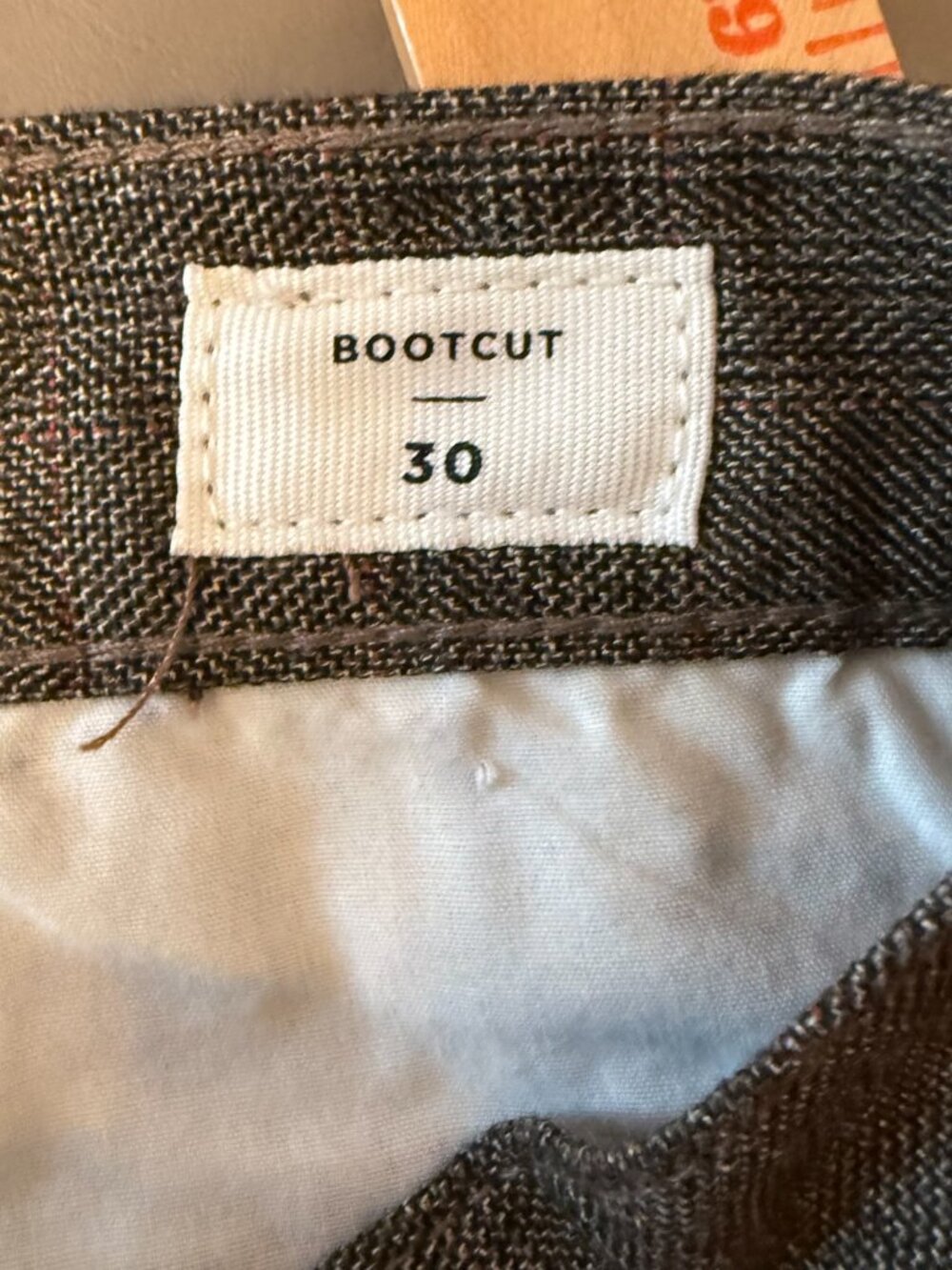 NWT PacSun Men's Brown Plaid Trouser Bootcut Pants Size 30 - Picture 8 of 15